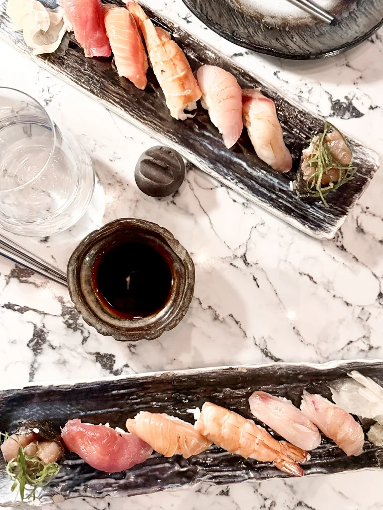 Sushi platter at Nikkei